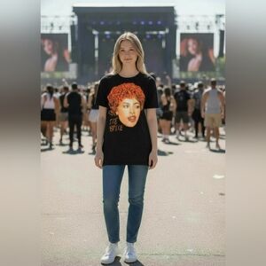 New ICE SPICE SINGER Black T-Shirt